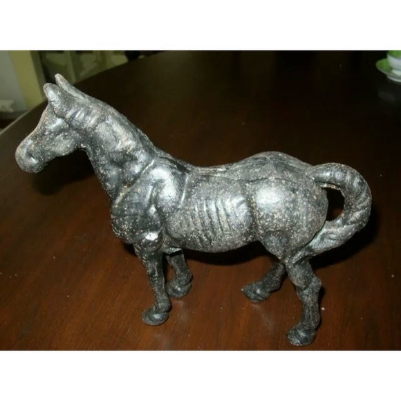 Vintage Cast Iron Horse Still Bank11in x 9in